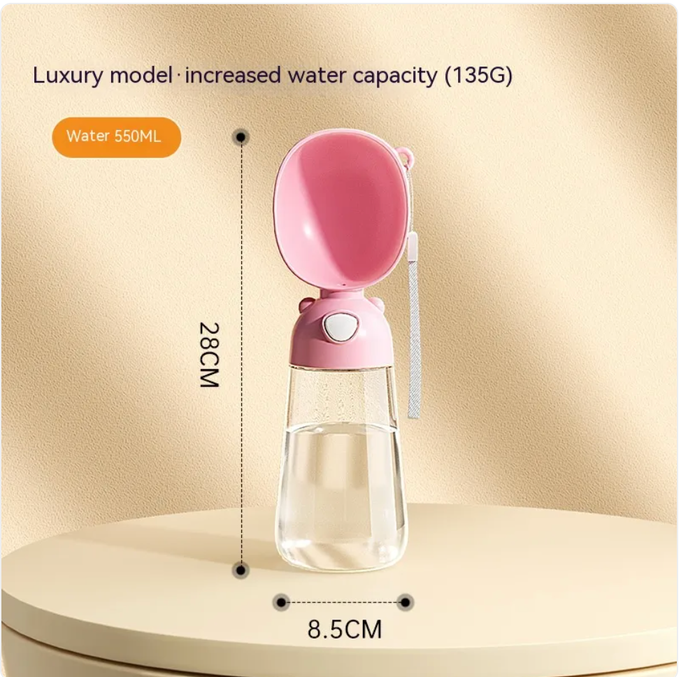 2-in-1 Portable Dog Water Bottle &amp; Food Dispenser