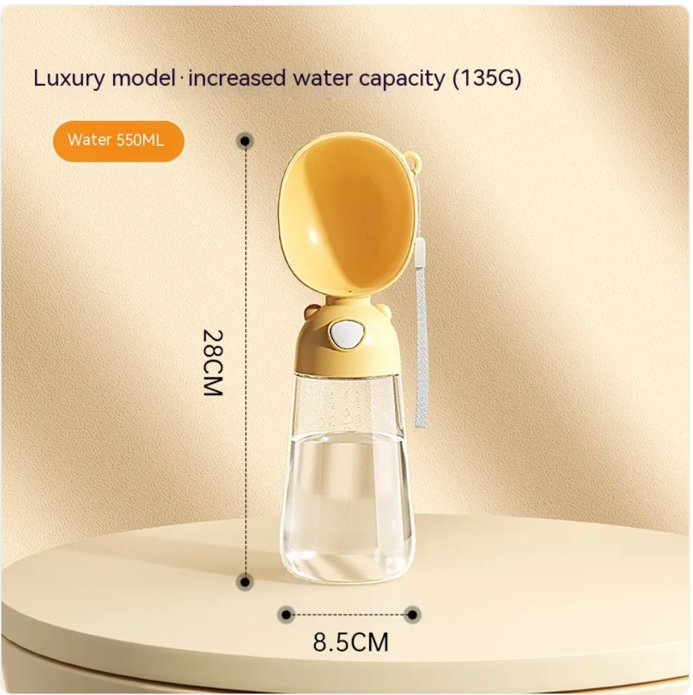 2-in-1 Portable Dog Water Bottle &amp; Food Dispenser